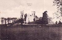 Gostynin - Zamek w Gostyninie na zdjęciu z 1926 roku