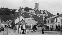 Iłża - Zamek w Iłży na zdjęciu z lat 20. XX wieku