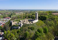 Zamek w Iłży - Widok z lotu ptaka, fot. ZeroJeden, V 2020