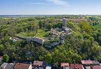 Zamek w Iłży - Widok z lotu ptaka, fot. ZeroJeden, V 2020