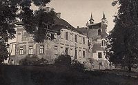 Jakubowice Murowane - Dwór w Jakubowicach Murowanych na zdjęciu z 1916 roku