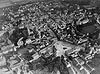 Jawor - Jawor z zamkiem w prawej górnej części na zdjęciu lotniczym z lat 40. XX wieku