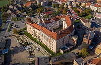 Zamek w Jaworze - Zdjcie lotnicze, fot. ZeroJeden, X 2019