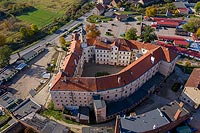 Zamek w Jaworze - Zdjcie lotnicze, fot. ZeroJeden, X 2019