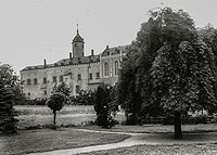 Zamek w Jaworze - Zamek w Jaworze na zdjęciu z 1928 roku