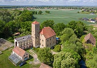 Zamek w Kantorowicach - Zdjęcie z lotu ptaka, fot. ZeroJeden, V 2020