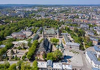Pałac w Kielcach - Widok z lotu ptaka, fot. ZeroJeden, V 2020