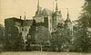 Kliczków - Zamek w Kliczkowie na widokówce z 1918 roku