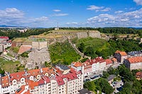 Zamek w Kłodzku - Zdjęcie lotnicze, fot. ZeroJeden, VII 2019