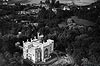Zamek w Kórniku - Zamek w Kórniku na zdjęciu lotniczym z okresu międzywojennego
