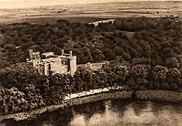 Zamek w Kórniku - Zamek w Kórniku na zdjęciu z lat 1900-24