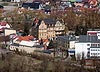 Zamek w Kościanie - Widok z lotu ptaka od południowego-zachodu, fot. ZeroJeden, IV 2013