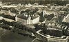 Zamek w Kostrzynie nad Odr - Zamek w Kostrzynie na zdjciu lotniczym z 1935 roku