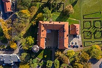 Zamek w Koźminie - Zdjęcie lotnicze, fot. ZeroJeden, X 2019