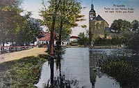 Krajenka - Zamek w Krajence na zdjęciu z lat 1905-15