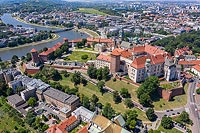 Zamek na Wawelu w Krakowie - Widok zamku na zdjęciu lotniczym, fot. ZeroJeden, VI 2019