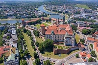 Zamek na Wawelu w Krakowie - Widok zamku na zdjęciu lotniczym, fot. ZeroJeden, VI 2019