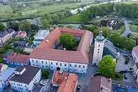 Zamek w Krapkowicach - Zdjcie z lotu ptaka, fot. ZeroJeden, V 2020