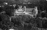 Zamek w Krasiczynie - Zamek w Krasiczynie na zdjęciu z okresu międzywojennego