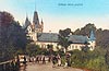 Zamek w Łące Prudnickiej - Zamek w Łące Prodnickiej na pocztówce z około 1910 roku
