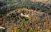 Zamek w Lanckoronie - Widok z lotu ptaka od poudniowego-wschodu, fot. ZeroJeden, X 2013