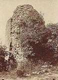 Lanckorona - Zamek w Lanckoronie na zdjęciu z 1896 roku