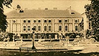 Łańcut - Zamek w Łańcucie na pocztówce z 1931 roku