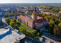 Zamek w Legnicy - Zdjęcie lotnicze, fot. ZeroJeden, X 2019