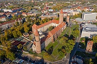 Zamek w Legnicy - Zdjcie lotnicze, fot. ZeroJeden, X 2019
