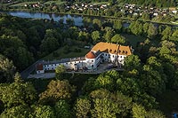 Zamek w Lesku - Zdjcie lotnicze, fot. ZeroJeden, V 2023