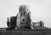 Zamek w Liwie - Ruiny zamku na zdjęciu z okresu międzywojennego