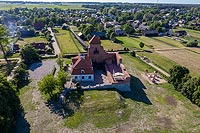 Zamek w Liwie - Zdjęcie z lotu ptaka, fot. ZeroJeden, VI 2019