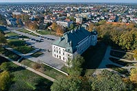 Zamek w Lubartowie - Zdjęcie lotnicze, fot. ZeroJeden, X 2018