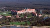Klasztor w Lubiążu - Widok z lotu ptaka od północnego-zachodu, fot. ZeroJeden, IV 2013