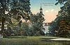 Zamek w Lubsku - Zamek w Lubsku na widokówce z 1912 roku