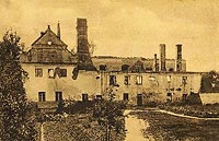 Lutomiersk - Zamek w Lutomiersku na zdjęciu z 1914 roku