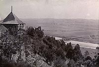 Melsztyn - Zamek w Melsztynie na zdjęciu z lat 1892-97
