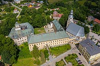 Zamek w Międzylesiu - Zdjęcie lotnicze, fot. ZeroJeden, VII 2019