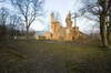 Zamek w Mielniku - Widok od zachodu na ruiny kościoła zamkowego, fot. ZeroJeden, XI 2006