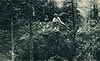 Myślibórz - Resztki wieży zamkowej na zdjęciu z 1930 roku