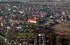Zamek w Niepołomicach - Widok z lotu ptaka od południowego-wschodu, fot. ZeroJeden, X 2013