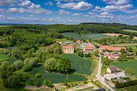 Zamek w Nieszkowicach - Zdjęcie z lotu ptaka, fot. ZeroJeden, V 2020