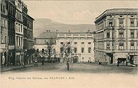Nowa Ruda - Zamek w Nowej Rudzie na zdjęciu z lat 1910-13