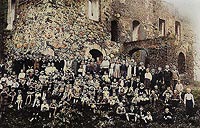 Zamek w Nowym Jasieńcu - Zamek w Nowym Jasieńcu na zdjęciu z lat 1930-55