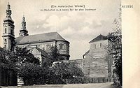 Nysa - Pozostałości zamku w Nysie na zdjęciu z lat 1910-20