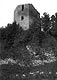 Zamek w Ojcowie - Wieża zamku w Ojcowie na zdjęciu z 1915 roku