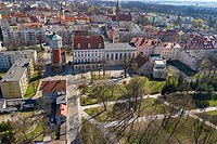 Zamek w Oławie - Zdjęcie lotnicze, fot. ZeroJeden, IV 2021