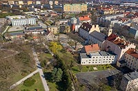 Zamek w Oławie - Zdjęcie lotnicze, fot. ZeroJeden, IV 2021