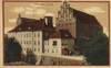 Zamek w Olsztynie - Zdjęcie z widokówki z przełomu XIX i XX wieku