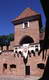 Zamek w Oporowie - Wieżyczka z kaplicą od strony dziedzińca, fot. ZeroJeden, VI 2003